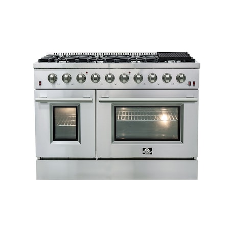 Forno Galiano Gold Professional 48In. Freestanding Gas Range FFSGS6244-48